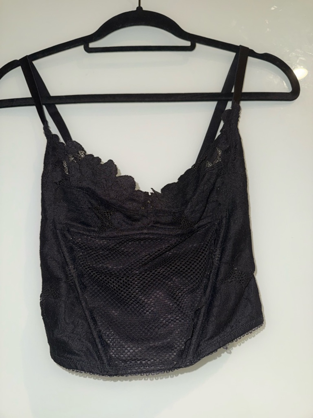 Limited Edition -Original Savage X - Fenty Back crossed cropped lace corset